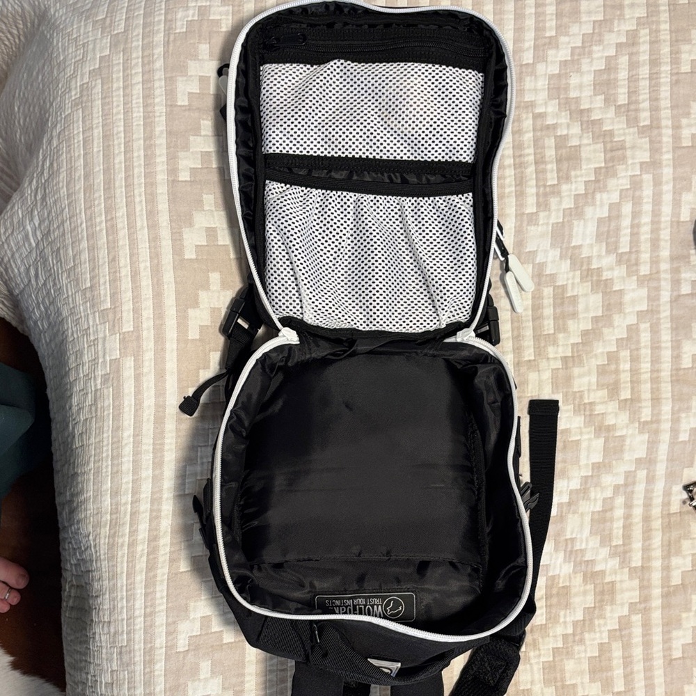 Mini Alpha Wolfpak Black Backpack With Patches - image 2